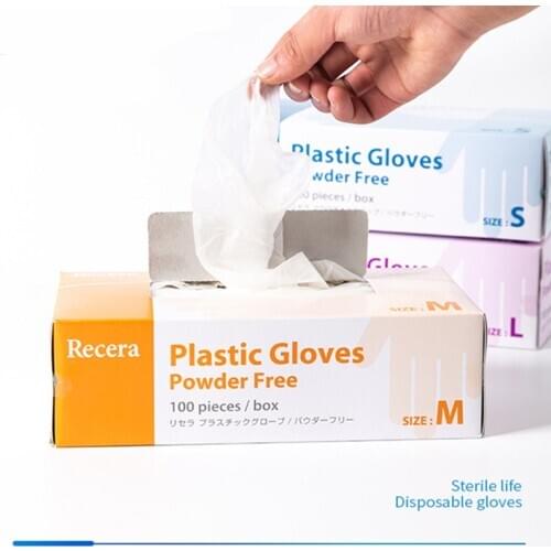 100PCS/Set Food Plastic Gloves Disposable Gloves for Restaurant Kitchen BBQ Eco-friendly Food Gloves Fruit Vegetable Gloves