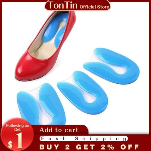 Wholesale Taller Foot Pad U Shaped Shoes Insole for 30-40 Shoes Size Feet Care Plantar Fasciitis Pain Relief 2 pcs per pair