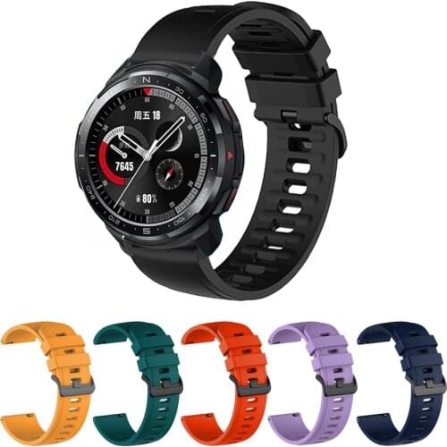 Soft Silicone Strap for Honor Watch GS Pro Wristband Replacement Band Bracelet for Huawei Honor GS Pro Watch Band Accessories
