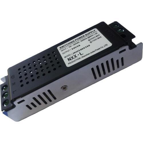 [Seven Neon]Free DHL shipping wholesale high quality ultra thin AC100-240V/DC 24V 3A 72W switching power supply,LED light driver