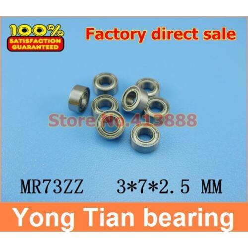 NBZH free shipping Double Shielded Mini Deep Groove Ball Bearings MR73ZZ 3*7*2.5 mm high quality ABEC-5 Z2 500pcs/lot