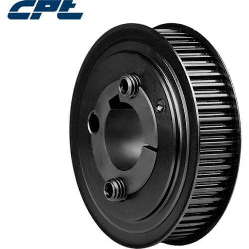 CPT HTD 8M Timing Pulley, steel material, 8mm pitch, 44 Teeth, for 20 mm wide belts, match 2012 taper bush,44-8M-20-2012