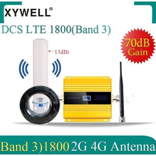 1800 gsm signal booster DCS LTE 1800MHZ 4G cellular Mobile signal Booster GSM 1800 2G 4g Cellphone Cellular Amplifier 4G Antenna