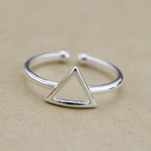 Boho Vintage Triangle Rings For Women Wedding Band Men Finger Rings 2020 Female Bohemian Jewelry Gifts