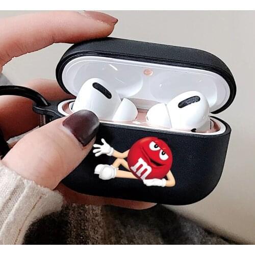 Funny Cute MM Coffee Chocolate Beans Case For Apple Airpods Pro Silicone Headphone Air Pods 3 Box Protection Cover M&M Cases