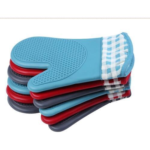 1PC New Cake Bakeware Heat Resistant Silicone Oven Glove Cooking Baking BBQ Oven Pot Holder Mitt Cooking Tools ELB 213