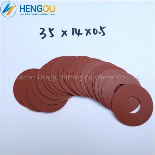 100 Pieces New Red Heidelberg Rubber Sucker 35x14x0.5mm Heidelberg Offset Printing Machine Parts