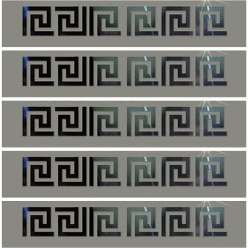 10X10cmx10pcs 3D Thread Lace Waist Line Skirting Line Three-Dimensional Ceiling Corner Line Mirror Wall Sticker