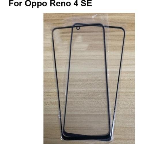 2PCS For Oppo Reno 4 SE Front Outer Glass Lens Repair Touch Screen Outer Glass without Flex cable For Oppo Reno4 SE
