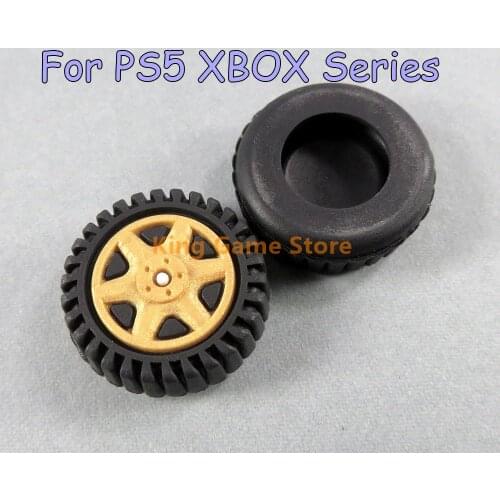 2pcs/lot Car Wheel Tyre Thumbstick Joystick Cover Replace For Sony PS5 PS4 Xbox One Xbox Series Switch Pro Thumb Stick Grip Cap