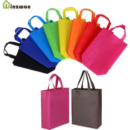 20pcs Reusable Party favor Gift Tote Bags with Handles for kids Birthday Snacks DIY Craft Decoration Supplies Multi-use Gift bag