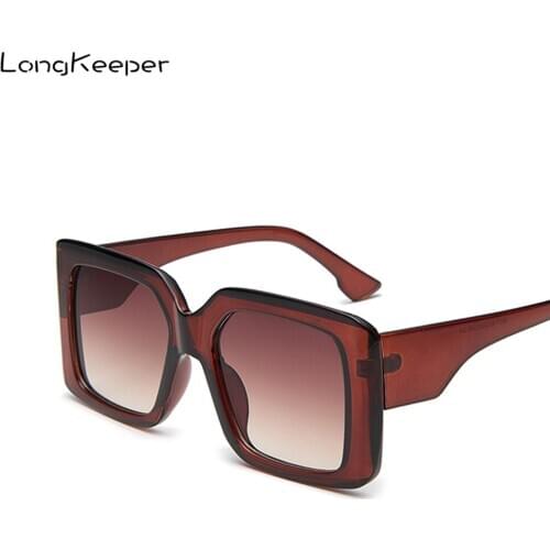 2020 Fashion Oversized Women Sunglasses Brand Designer Retro Female Big Frame Gradient Sun Glasses Oculos Gafas de sol mujer