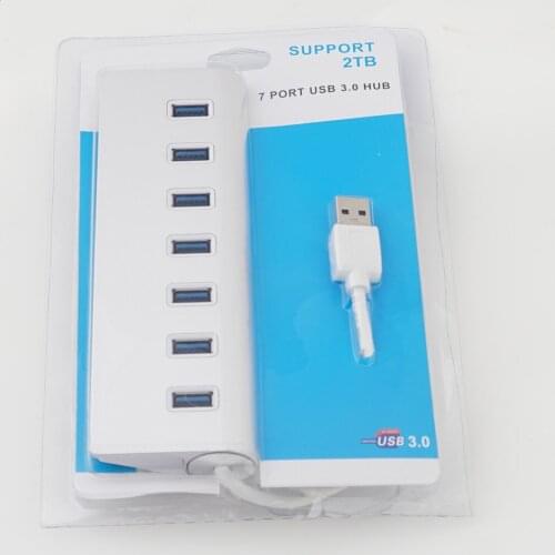 7 Port USB 3.0 HUB 5Gbps High Speed Powered Adapter Cable Splitter Extender PC adapter