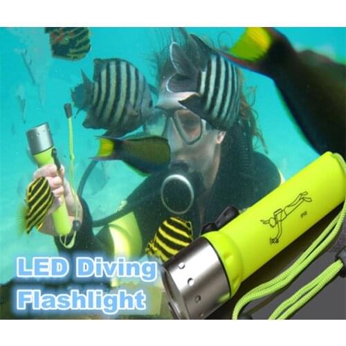 Magnetic control lumens,hand crank waterproof IP68 flash light,led underwater diving flashlight,bright light diving lights