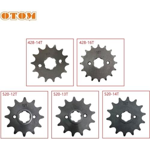 OTOM Motorcycle Engine Small Sprocket 12T - 16T Transmission Chain Wheel Tooth Fit 428 520 Chain For HONDA CRF230 XR230 SL230