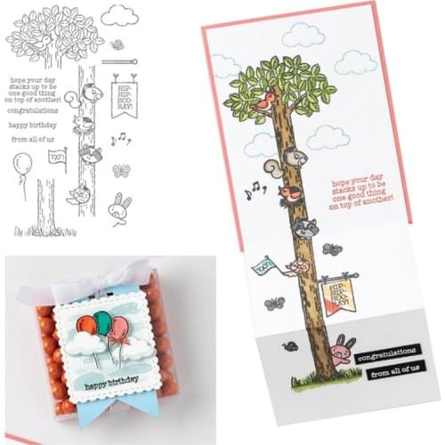 Trees Metal Cutting Dies And Stamps Stencils for DIY Scrapbook Album Photo Embossing Handmade Decorations Making