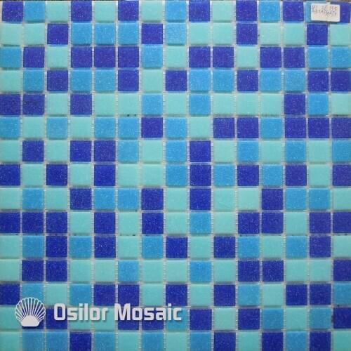 Free shipping blue glass mosaic tile swimming swimming pool mosaic tile wall tile floor tile