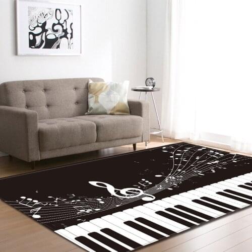 Cartoon Piano 3D Printed Carpets for Kids Bedroom Game Carpet kid Room Play Floor Soft Large Rugs Modern Anti-Slip Rectangle Rug