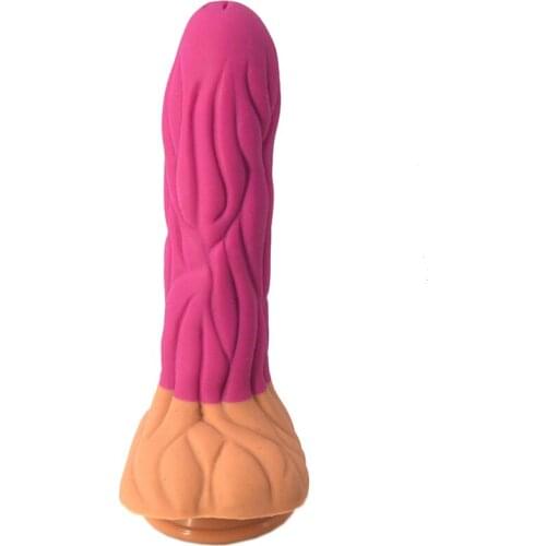 NNSX Balsam pear-Shaped Dildo with Suction Cup Vegetables Sex Toys Elegant Modelling Pampering Experience for women masturbation