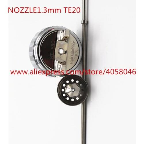 Wholesale and retail GTI and TTS spray guns spray paint heads nozzle needle 1.3mm and air cap flow cap TE 20 / T 110 LVMP