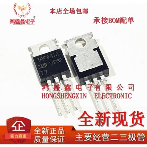 Original 5pcs/ IRF9510PBF IRF9510 -4A/-100V TO-220