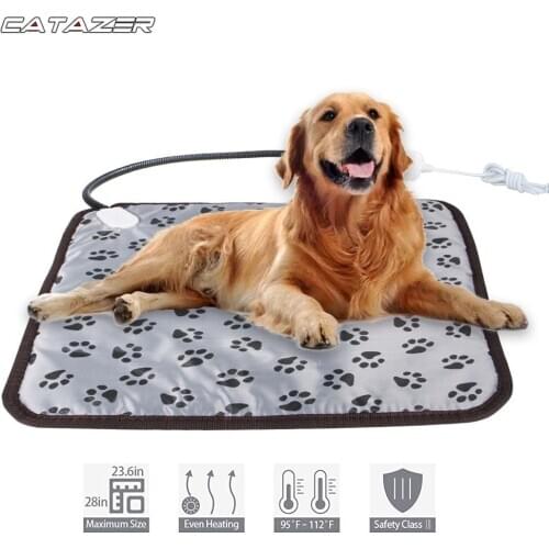 Pet Electric Heater Mat Heating Pad Cats Dog Bed Body Winter Warmer Carpet Pet Electric Blanket Heated for Cats Dogs