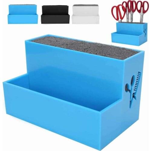 Hairdressing Scissors Stand Case Salon Hairdresser Scissors Hair Clips Storage Box Organizer salons Scissors Holder