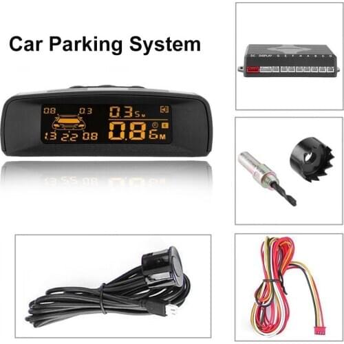 Full Digital Distance Display Reversing Radar LCD Car Parking Sensor Kit A10