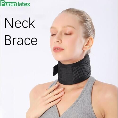 PurenLatex Neck Brace Support Protect Neck Collar Health Therapy for Migraines Headache Release Neck Pressure Stiffness Brace