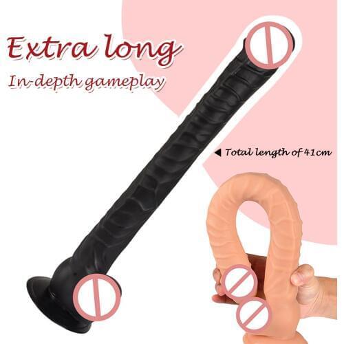 41cm Realistic Huge Horse Dildo Penis Super Long Dildo with Suction Cup Dildo Soft Anal Vaginal Masturbator Sex Toys For Women