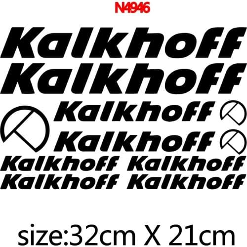 Small Town Reflective KALKHOFF Bike Frame Stickers, Bicycle Accessories, DIY Decorative Stickers, 1 Set