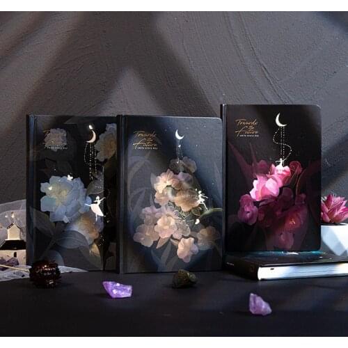 2021 Botany Luminous Notebook Notebooks for Students Flower Planner Journal Notebook School Supplies Notebook