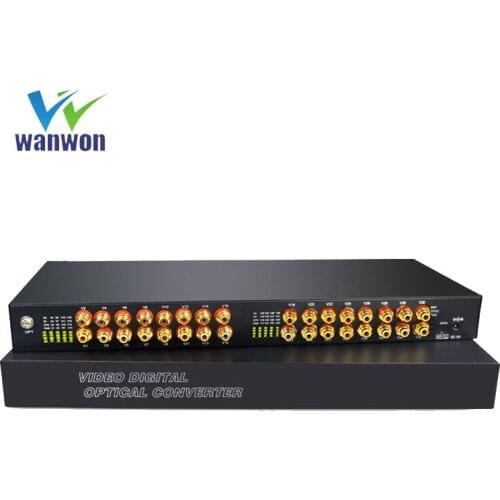 32 Audio Over FC Fiber optic Extender Converter for Broadcast system (Tx/Rx) Kit