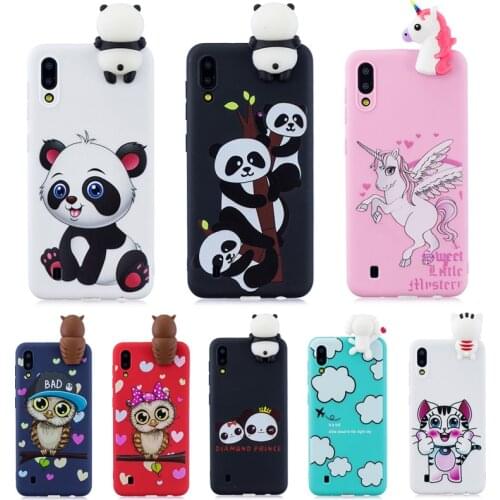 3D Unicorn Panda Owl Silicone Case Cover on For Samsung A21s A01 A11 A21 A31 A41 A51 A71 A10 A20 A30 A40 A50 A70 A10S A20S A30S