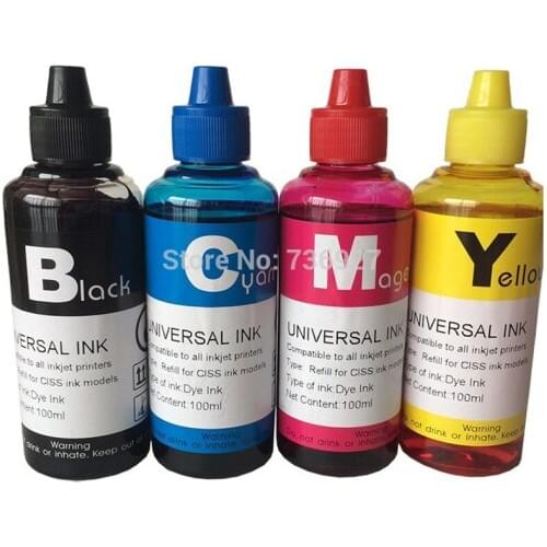 4X 100ml Refill Dye ink for HP178 HP 178 , suit for C6380 C6300 C5300 C5383 C5380 C6383 D5460 D5400 D5463 printer