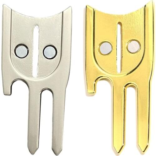 6 in 1 Golf Divot Tool Beer Bottle Opener Green Repair Fork Pitch Cleaner