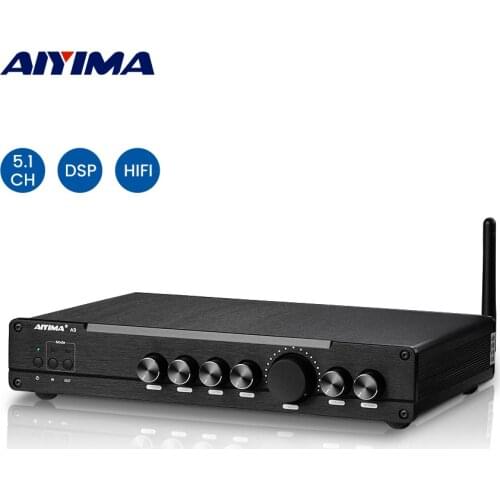 AIYIMA Audio A9 HIFI Subwoofer Amplifier 100W 5.1 Surround Sound COAX OPT Home Theater AMP Bluetooth 5.0 aptX HD DSP LDAC