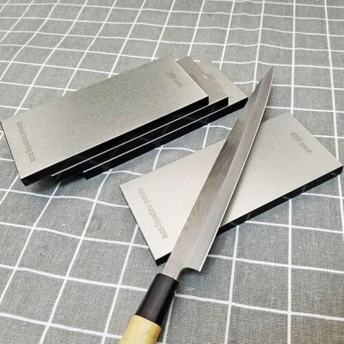 6.7 inch Diamond bar 240 400 600 1000 Sharpening Stone Polishing Hone Block Whetstone Knife Tool Wood non-slip acrylic base