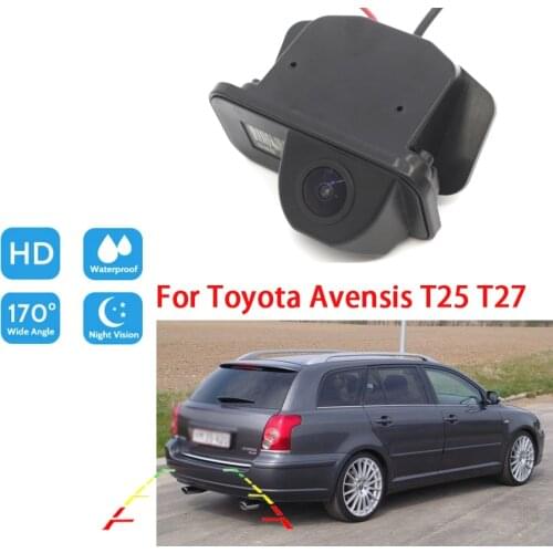 Car reversing rear view camera For Toyota Avensis T25 T27 CCD Full HD Night Vision reverse Parking camera high quality RCA