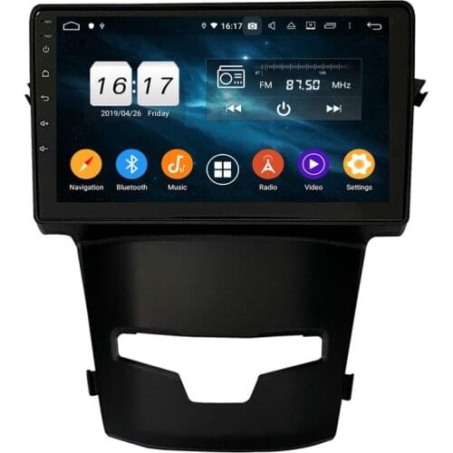 4gb+128gb CarPlay 9" PX6 Android 10 Car DVD Player for SsangYong Korando 2014 2015 DSP Radio GPS Bluetooth 5.0 WIFI Easy Connect