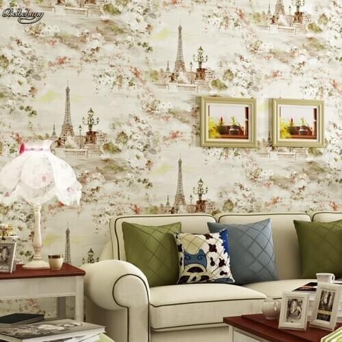 Beibehang Pastoral ink painting environmental protection no matter the background warm restaurant study room full of tea room