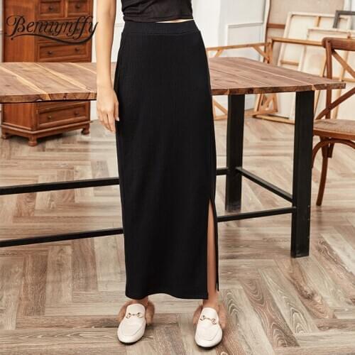 Benuynffy Long Pencil Skirts