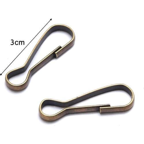 3cm Bronze key hook lock buckle diy handmade accessories