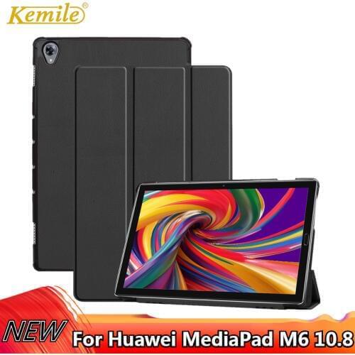 Kemile Tablet Cover for Huawei Mediapad M6 10.8" funda case Slim magnetic Smart Cover For Huawei Mediapad M6 10.8 tablet Case
