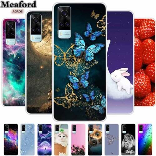 For Vivo Y31 2021 Case Protective TPU Back Cover Phone Case For Vivo Y31 6.58" Case Vivo Y31 Y 31 2021 Butterfly Soft TPU Coque