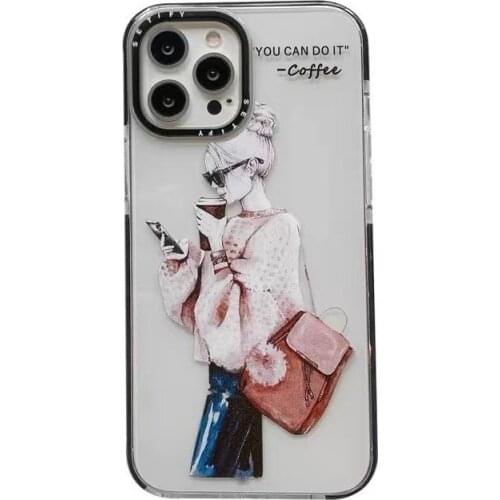Cartoon Crayon Big Face Case for iPhone 12 Pro Max Back Phone Cover for 12 Mini 11 Pro Max X XS XR 8 7 Plus SE 2020 Capa