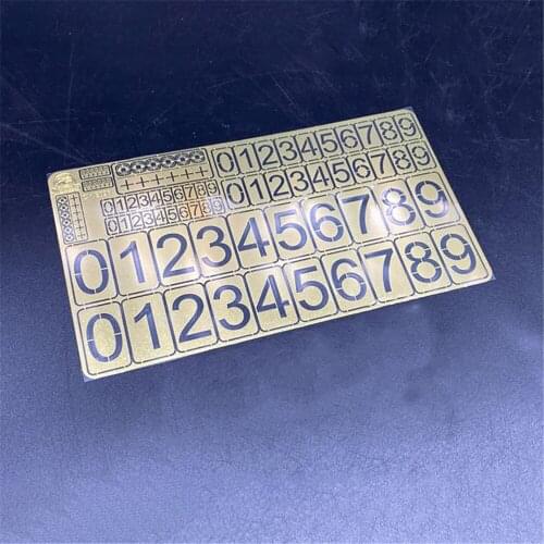 Digital Hull Number Leakage Spray DIY Part for 1/200 1/350 1/700 Warship Model Accessories