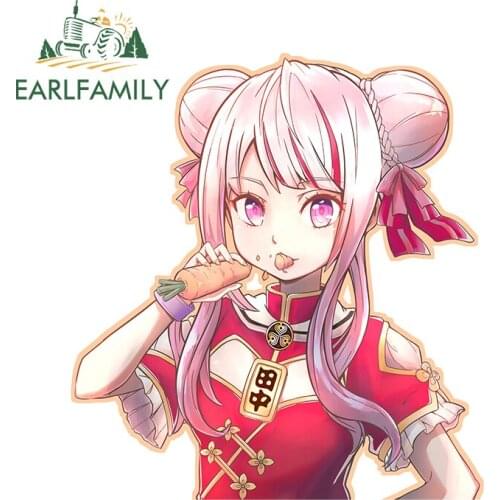 EARLFAMILY 13cm x 10.5cm for Kantai Collection Car Stickers Vinyl Car Wrap Motorcycle Helmet Scratch-proof Waterproof Decal