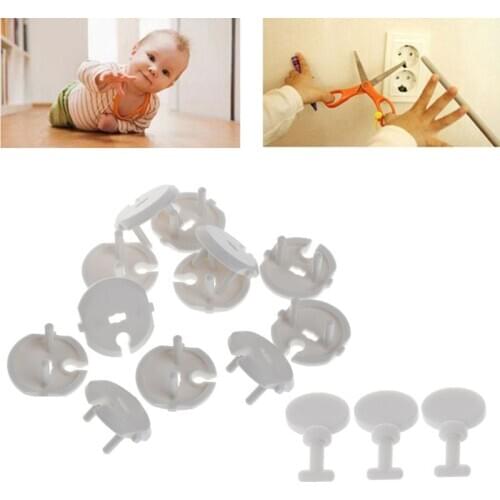12Pcs French Standard Plug Socket Protective Cover and 3 Pcs Key Socket Protection for Baby Child Safety Kit Children Care