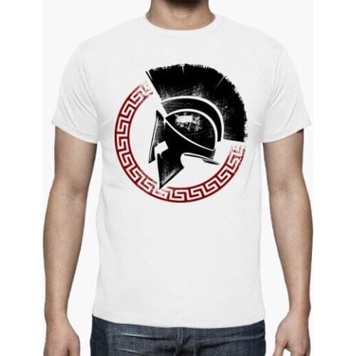 Spartan Helmet T-Shirt. Summer Cotton O-Neck Short Sleeve Mens T Shirt New S-3XL